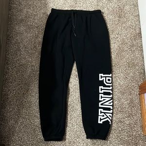 Victoria Secret Pink brand. Size medium. Jogger style with elastic and tie waist